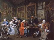 William Hogarth Marriage a la Mode i The Marriage Settlement oil painting artist